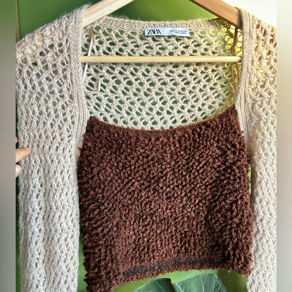 Zara knit crop top